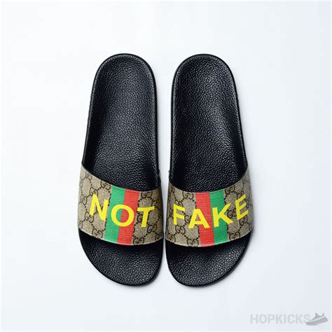 gucci not fake slide